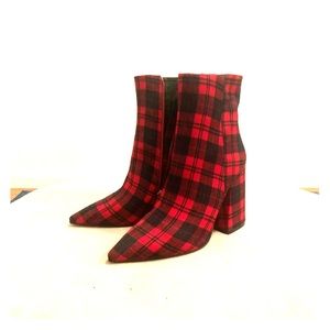 All Saints Plaid Boots